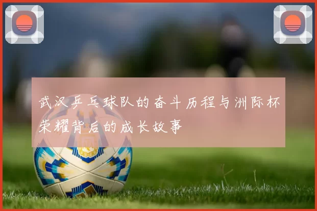 武汉乒乓球队的奋斗历程与洲际杯荣耀背后的成长故事